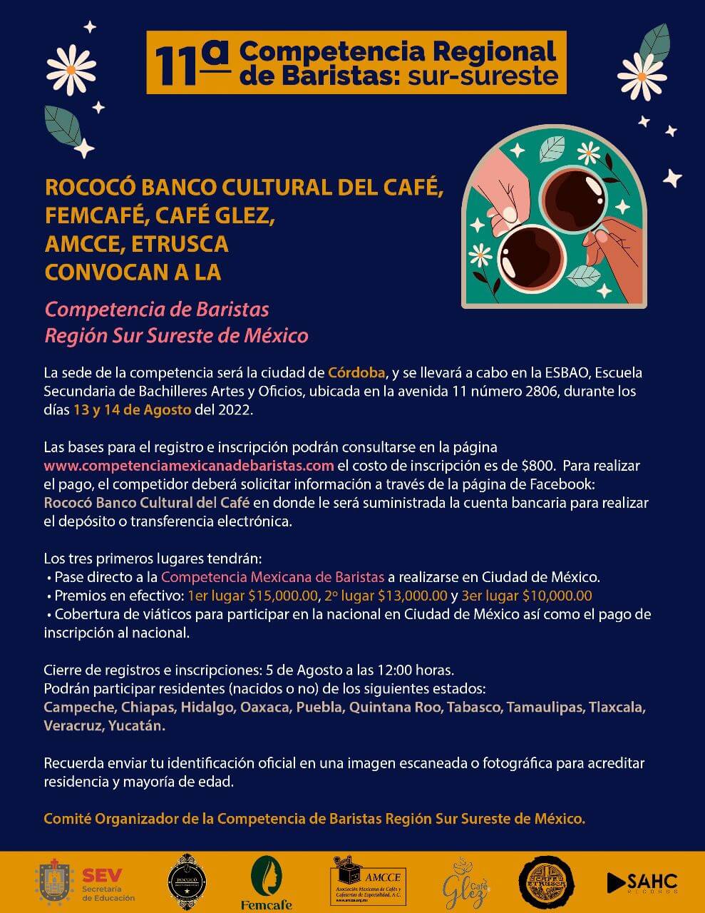11a Competencia Regional de Baristas Sur-Sureste